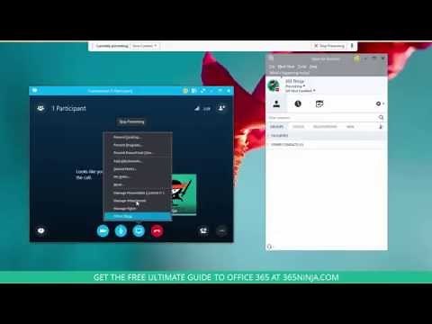 How to Share Your Screen or Program in Skype for Business