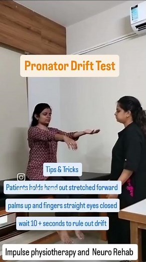pronator drift test.#neurologicalexamination#neurology #neroplasticity