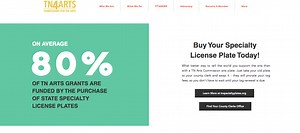 TN Specialty License Plate | Tennesseans for the Arts