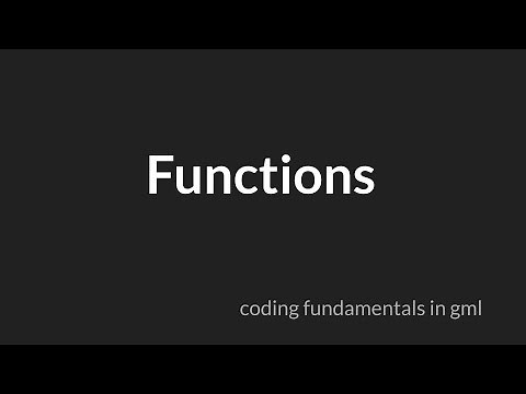 Functions [GameMaker Studio 2]