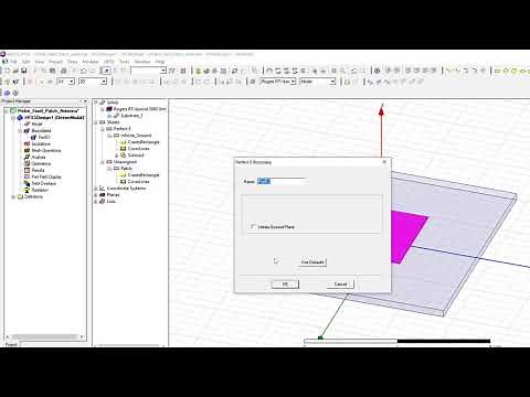 Design of a Probe Feed Patch Antenna in HFSS
