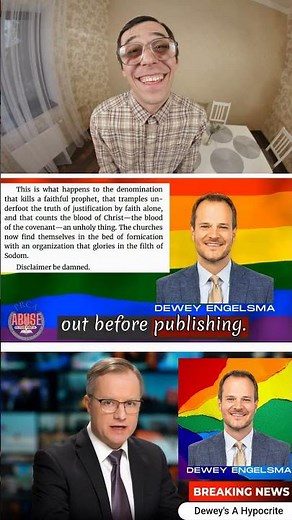 What did Dewey do do? Dewey Engelsma DAE Capital Remnant Reformed Church Reformed Pavilion Gay Pride