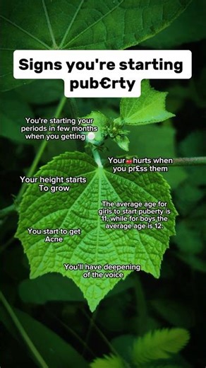 Signs You're Starting Puberty #psychology #quotes #facts