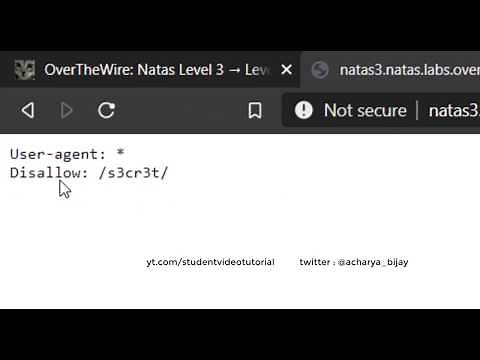 NATAS Level 3 → Level 4 : Learn Basics of Serverside Web Security [Over The Wire]