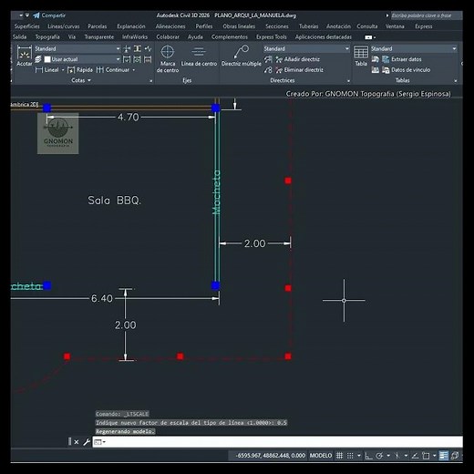 LTSCALE Command in AutoCAD | Corrects Line Type #technicaldrawing #autocad #civilengineering #cad