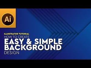 How to Create Easy Illustrator Background Design Tutorial