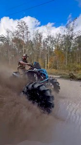 Problem Child skimming the power line at Muddn185 #canamoffroad #Renegade1000 #bigtires #atv #skimming #mudding | Overkill Powersports