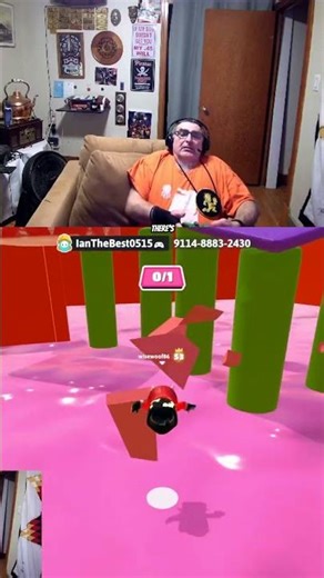 chill streamer playing fall guys & #stumble guys shorts Sonic rumble & # fall guys short