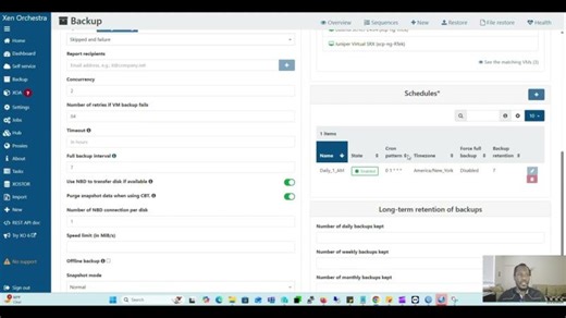 xo config, pool metadata, VMs backup KREYOL | Evenel St-vil