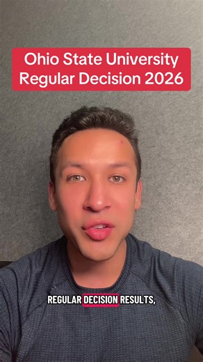 OSU Ohio State RD 2026 Admissions . . . #osu #collegeapps #collegeadmissions #senioryear #fyp