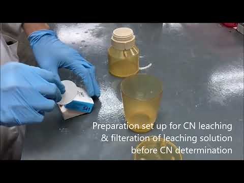 VIDEO 2 CYANIDE LEACHING EXPERIMENT OF GOLD ORE SPL