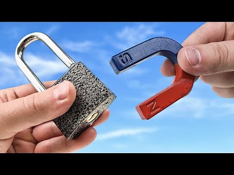 🔥I will open any lock without a key using a magnet! The best unlock method in the WORLD!