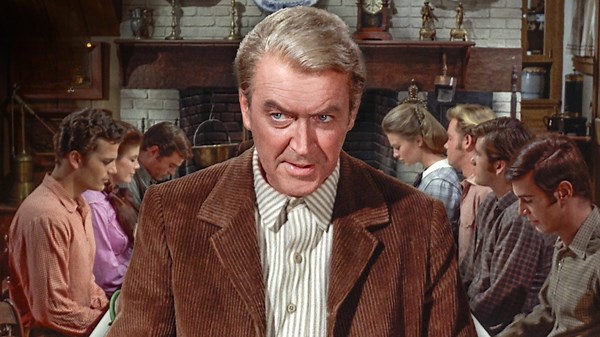 The solo father of six kids (James Stewart) - Shenandoah