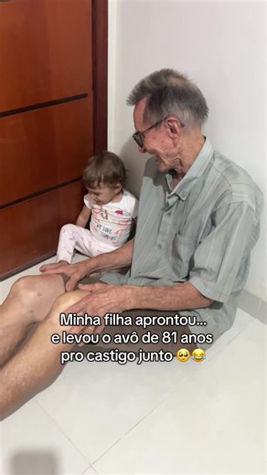 Amor entre avó e neta: um castigo fofinho