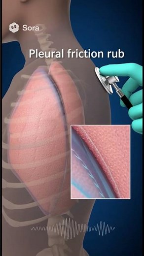 Plural friction rub - lung sound #facts #nclex #nursing