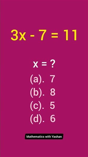 😱💥 What is "x" #maths #mathematics #mathswithyashan #mathpuzzle #mathshorts #iqtest #iq #mathisfun