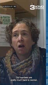 Area food pantries and food banks are starting to see a return to normal