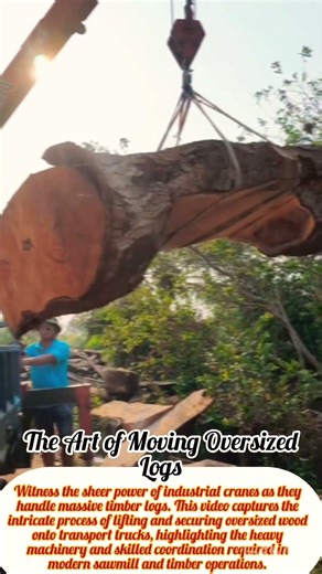 The Art of Moving Oversized Logs #diyprojects