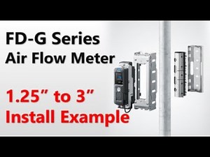 Installation Example (1.25" to 3") | Clamp-On Air Flow Meter | KEYENCE FD-G Series