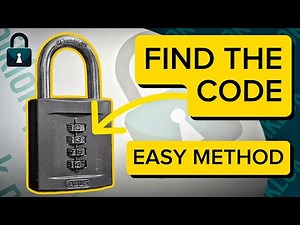 Find the Code on Combination Locks — Easy Method Explained:ABUS 158/50