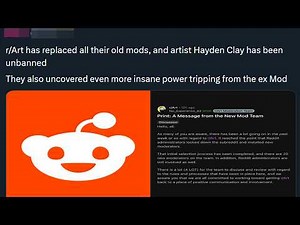 Insane New Update to the r/Art Reddit Mod Meltdown