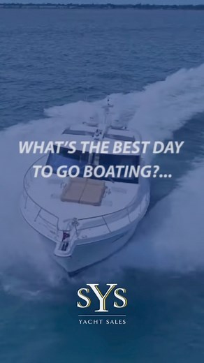 Monday? Tuesday? Doesn’t matter. If it ends in Y, it’s a good day to be on the water. Ready to stop watching and start cruising? Contact us today to help you find the perfect boat that fits your lifestyle. ⚓ #SYSYachtSales #BoatLife #BoatingDreams #YachtLife #luxuryyachts #boatlovers #summertime | SYS Yacht Sales | Facebook