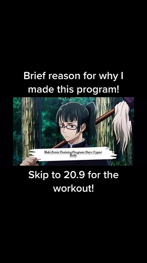 Maki Zenin Training Program: Upper Body Workout Guide