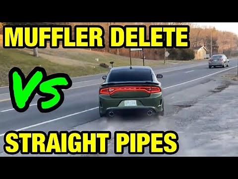 Dodge Charger Scat Pack 6.4L HEMI: MUFFLER DELETE Vs STRAIGHT PIPES!