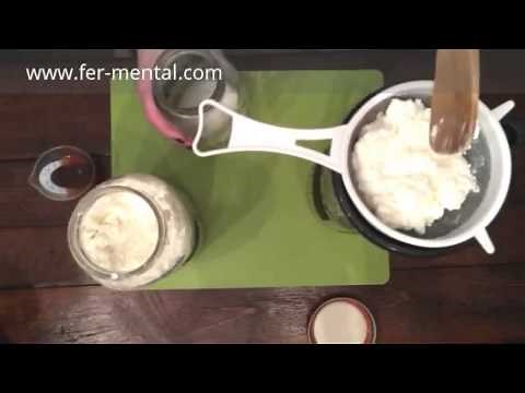 Milk Kefir Part 2 - Separating the Grains, Cream, & Some of the Whey