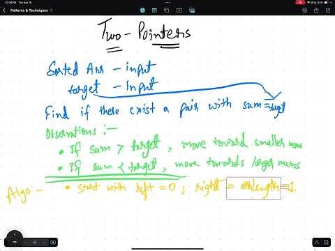 Two Pointers Quickie | Concepts & Techniques