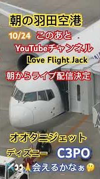 10/24羽田空港にて朝からYouTubeチャンネルLove Flight Jackにてライブ配信決定 大谷選手所属のドジャースがワールドシリーズ進出決定記念夜は花火も見れるかも🎆🤭朝から夜まで