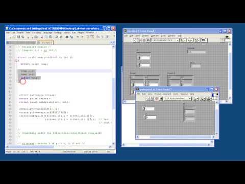 Labview tutorial for C programmers #7 - Structures aka Clusters