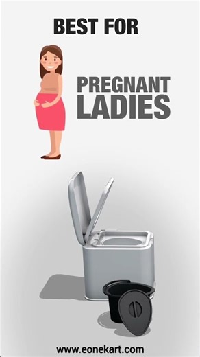 eOnekart Supremo Portable Commode Toilet Seat — Foldable, Hygienic & Travel Friendly