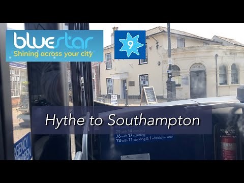 Bluestar 9 Hythe to Southampton bus journey