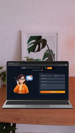 Portfolio Website with Advanced Animations || ReactJS, TailwindCSS 4.1, Framer Motion
