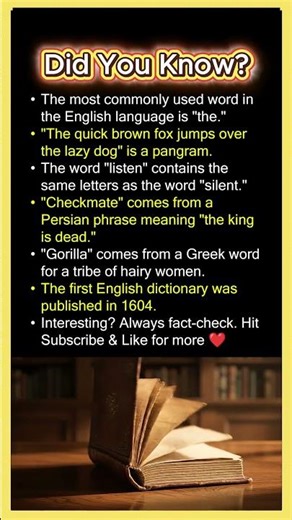 6 Things You Didn't Know About Words 🅰️ #shorts