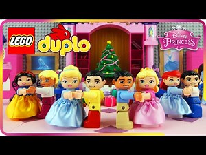 ♥ LEGO Cinderella Makes ROYAL BALL in her Castle for All Princesses