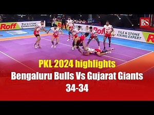 PKL 2024 highlights | Bengaluru Bulls Vs Gujarat Giants | Pro kabaddi league 2024