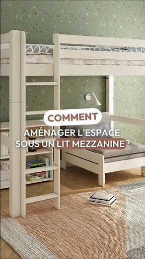 Comment aménager l’espace sous un lit mezzanine ? #litenfant #chambreenfant #ideedeco