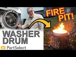 How to Convert an Old Washer Drum Into a Fire Pit!! | PartSelect.com