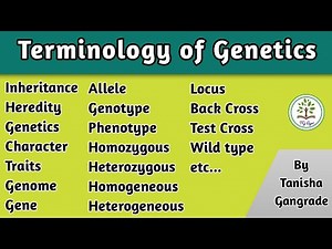 Genetics | Terminology of Genetics | Introduction of Genetics | अनुवांशिकता | by Tanisha Gangrade