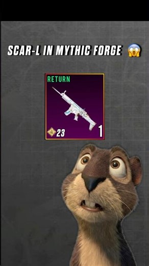 SCAR-L IN MYTHIC FORGE 😱 #pubgmnaxtstarprogarm #pubgms30 #pubgmobile