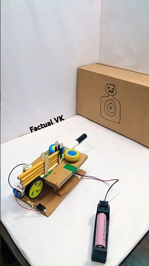 Automatic Toy Gun | DC motor toy | #experiment #automobile #shortsfeed