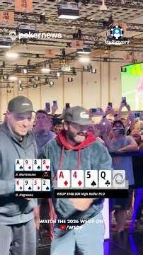 Number 8 for DNegs. Winning hand for Daniel Negreanu in the 2026 WSOP $100k High Roller PLO event