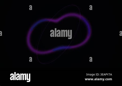Abstract Infinity Symbol Animation with Glowing Purple and Blue Lights Stock Video Footage - Alamy