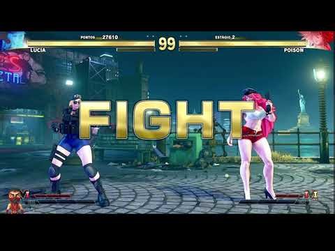 Lucia vs Poison: O Duelo de Final Fight no Street Fighter V! Gameplay Completa