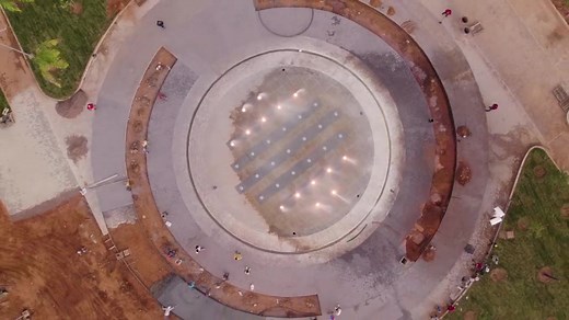 Fuente Matriz Activada en Parque Monumental Ana María Campos