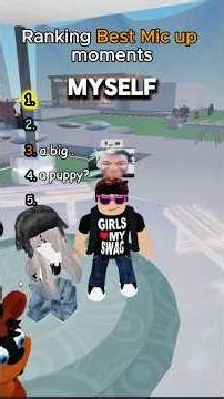 Ranking FUNNIEST Roblox Mic up Moments!