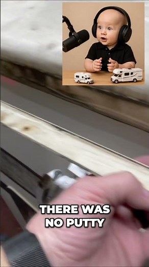 RV Roof Tear Fixed! Tiny Leak, Big RV Fix! #shorts