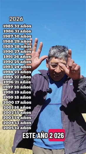 lista de edades 2026